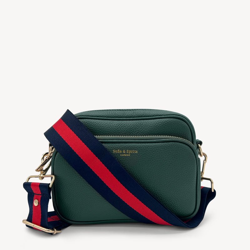 Navy & Red Stripe Strap