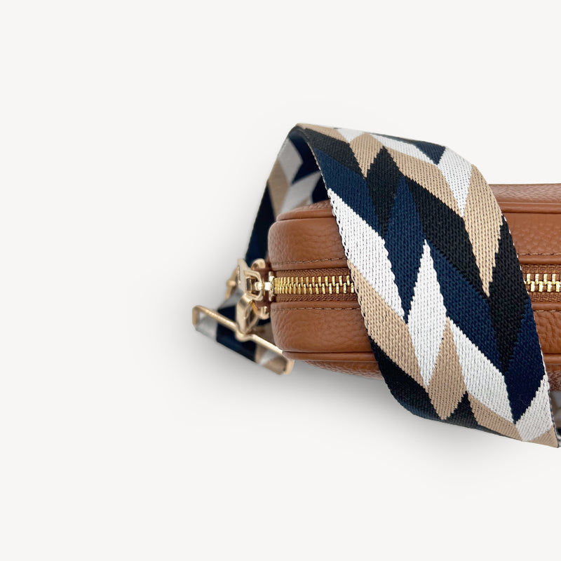 Navy & White Mosaic Strap
