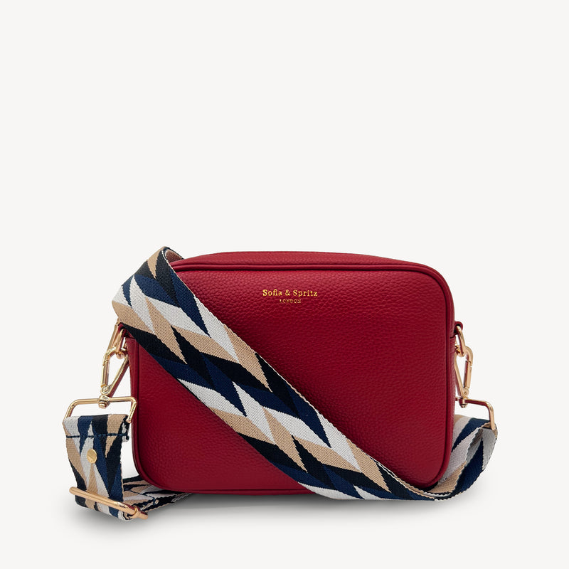 Navy & White Mosaic Strap