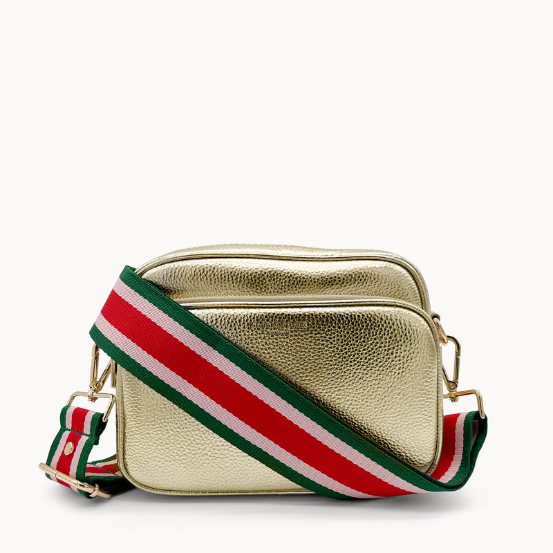 Red, Pink & Green Stripe Strap
