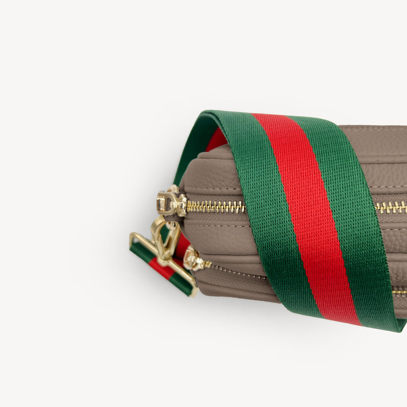 Green & Red Stripe Strap