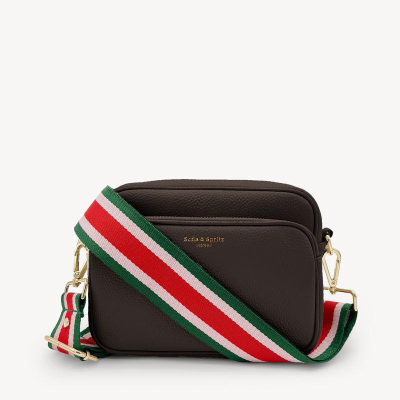 Red, Pink & Green Stripe Strap