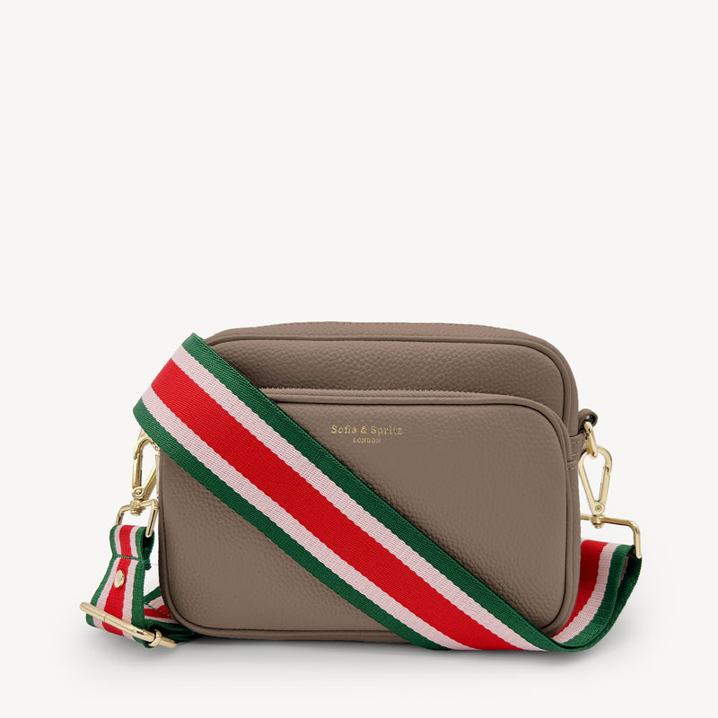 Red, Pink & Green Stripe Strap