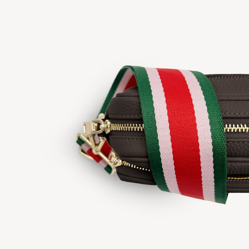 Red, Pink & Green Stripe Strap