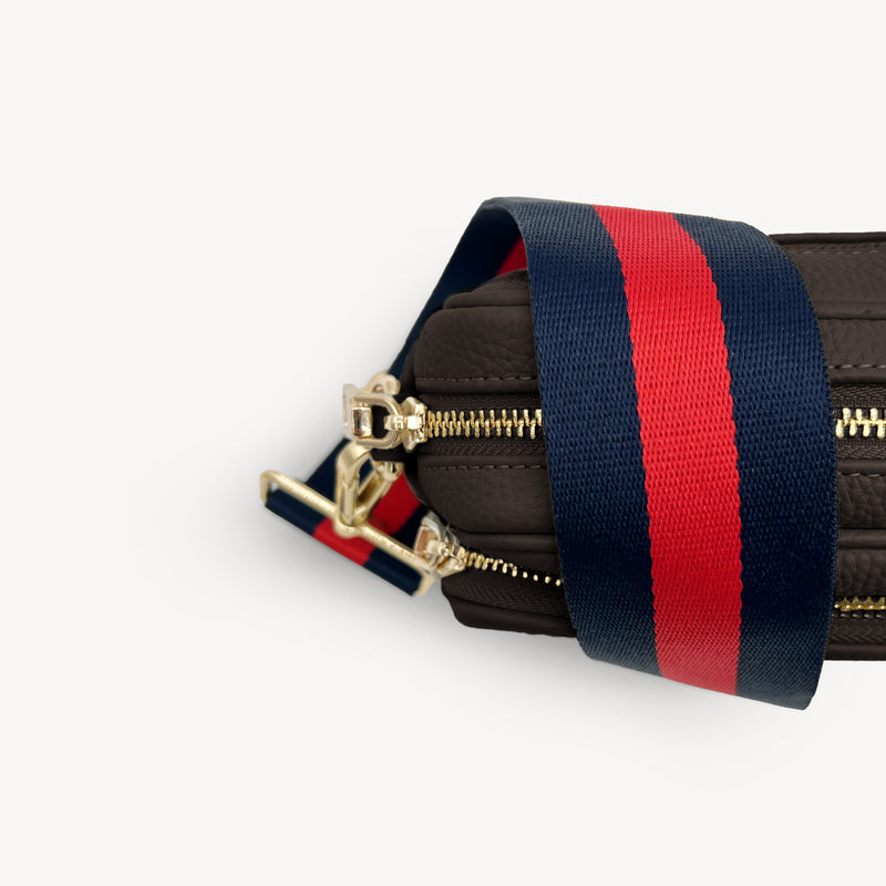 Navy & Red Stripe Strap