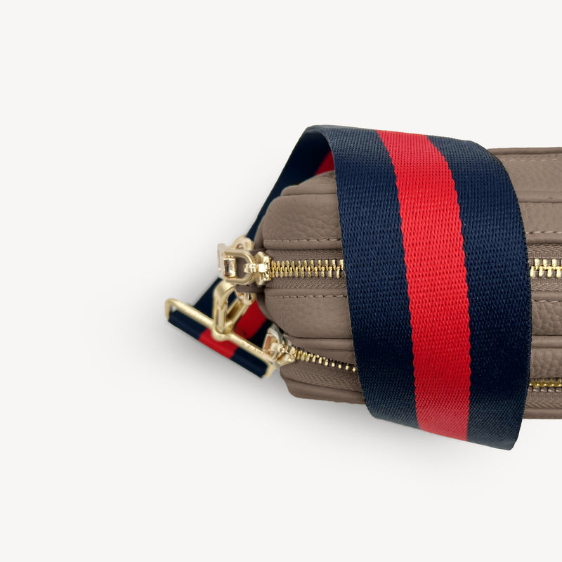 Navy & Red Stripe Strap