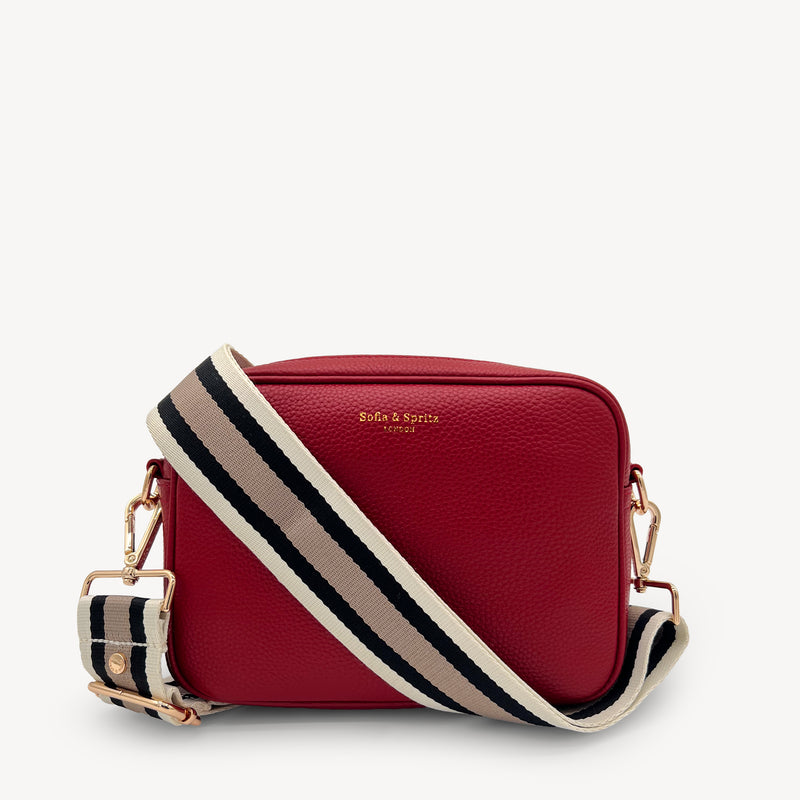 Black, Stone & Tan Stripe Strap