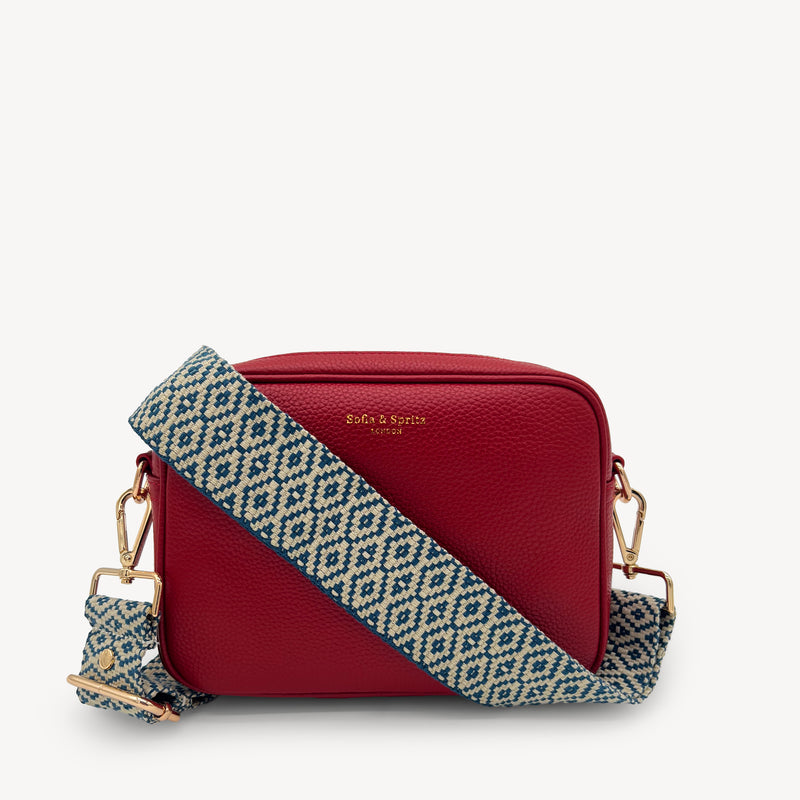 Blue & Stone Embroidered Strap