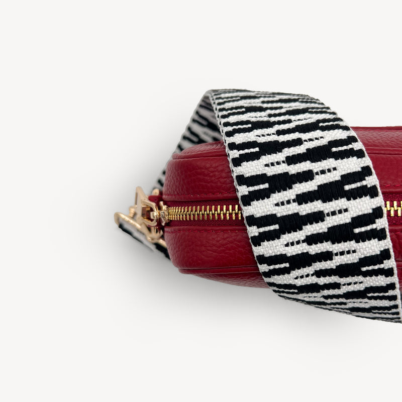 Black & White Zigzag Strap