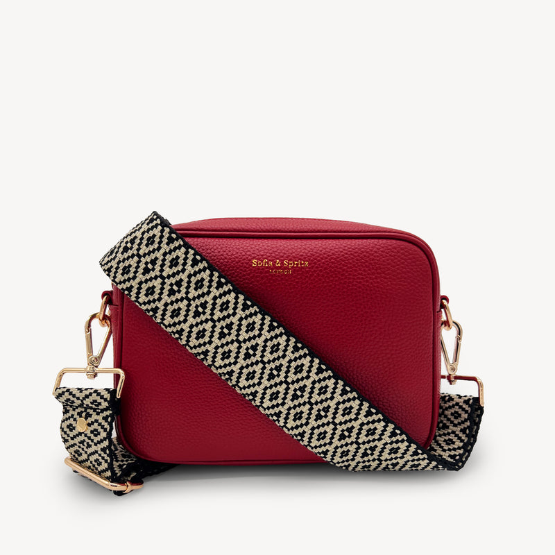 Black & Stone Embroidered Strap