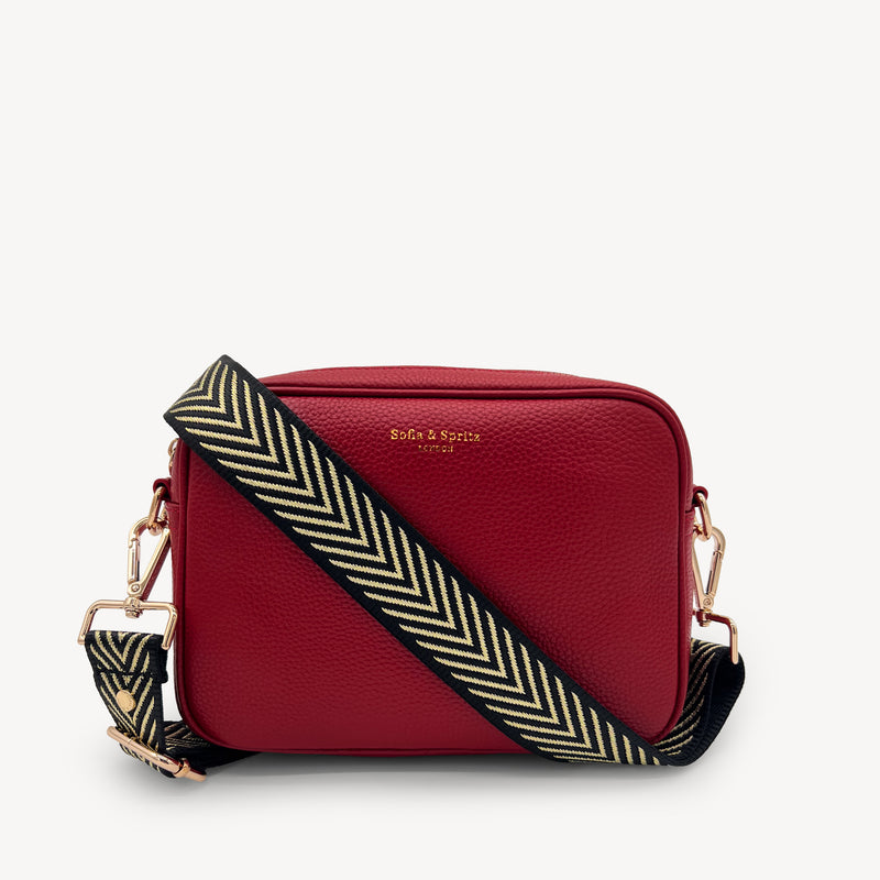 Black & Gold Chevron Strap