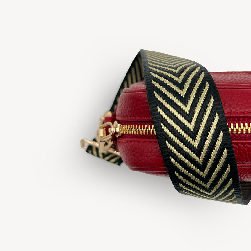 Black & Gold Chevron Strap