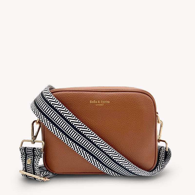 Black & White Stripe Aztec Strap