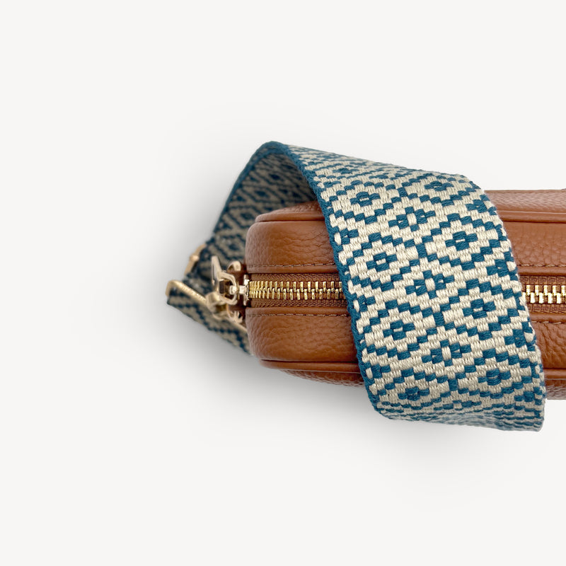 Blue & Stone Embroidered Strap