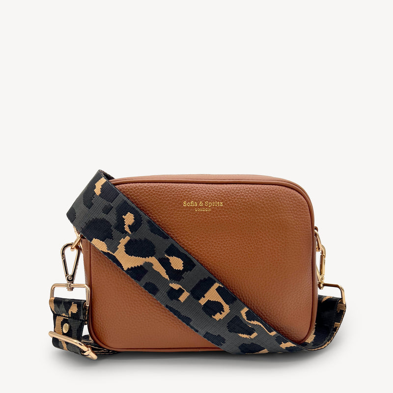 Grey & Gold Leopard Strap