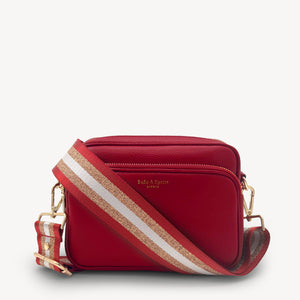 Alba Crossbody Bag - Deep Cherry Red thumbnail-image-4