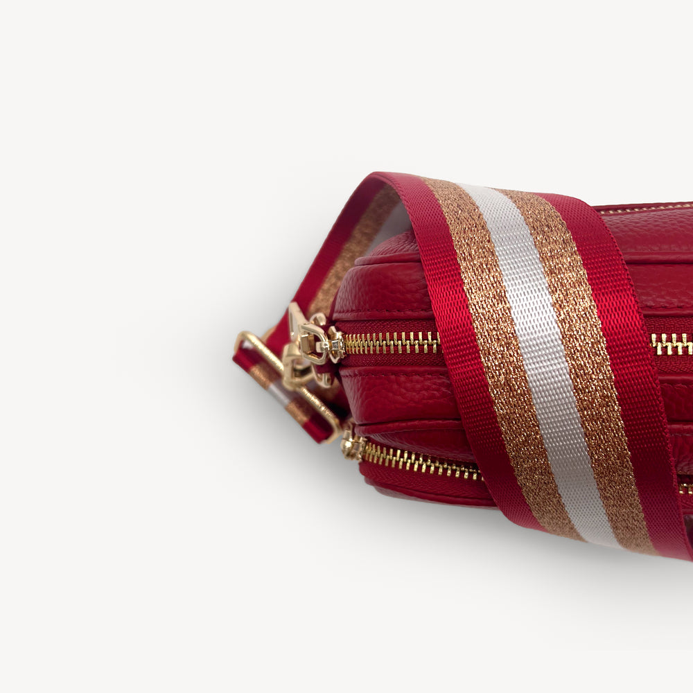 Red & Gold Glitter Stripe Strap thumbnail-image-41