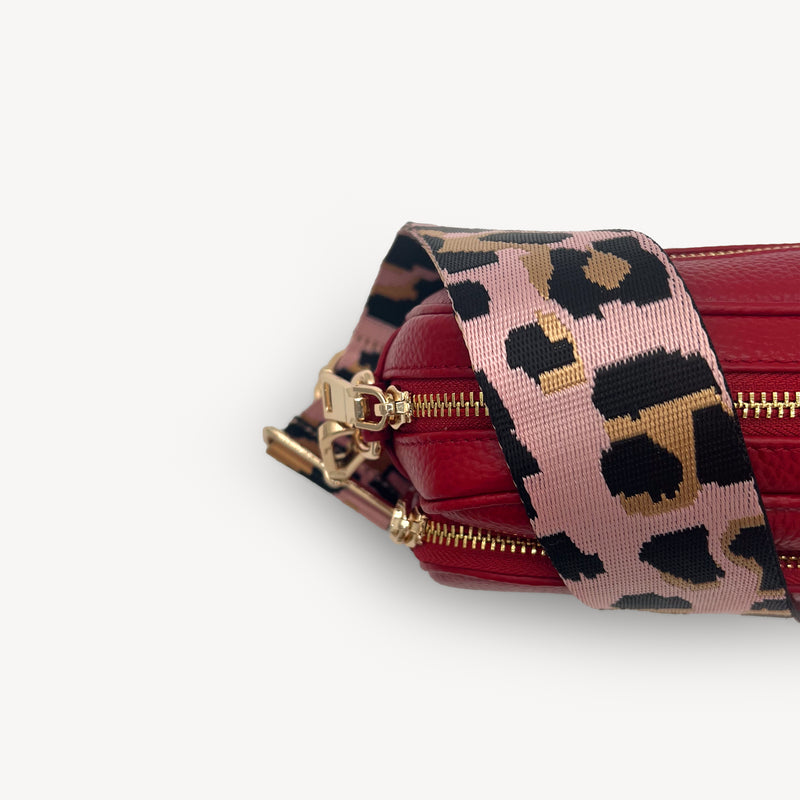 Pale Pink & Gold Leopard Strap