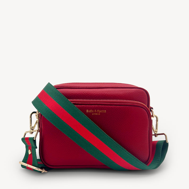 Green & Red Stripe Strap