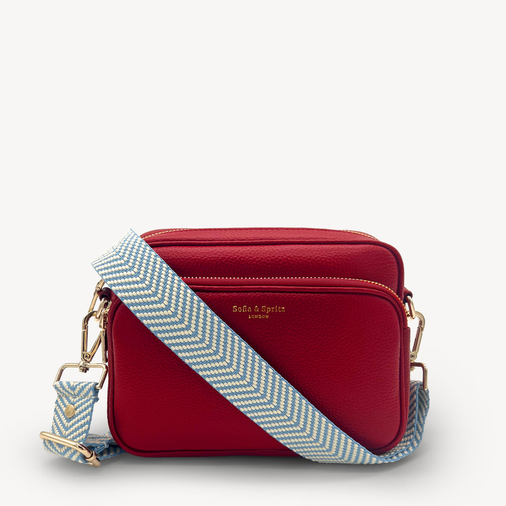 Sky Blue & White Chevron Strap thumbnail-image-27