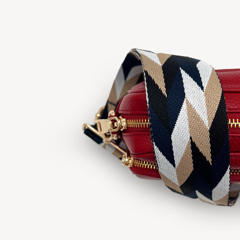 Navy & White Mosaic Strap