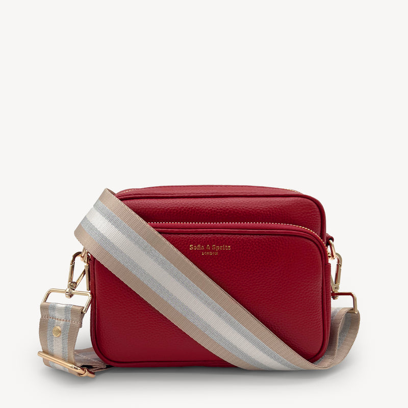 Champagne & Silver Stripe Strap