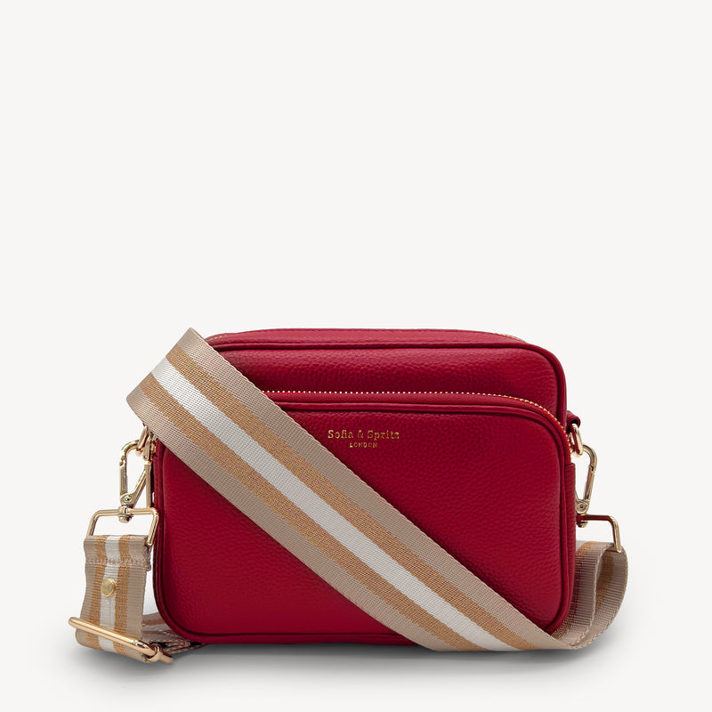 Champagne & Rose Gold Stripe Strap