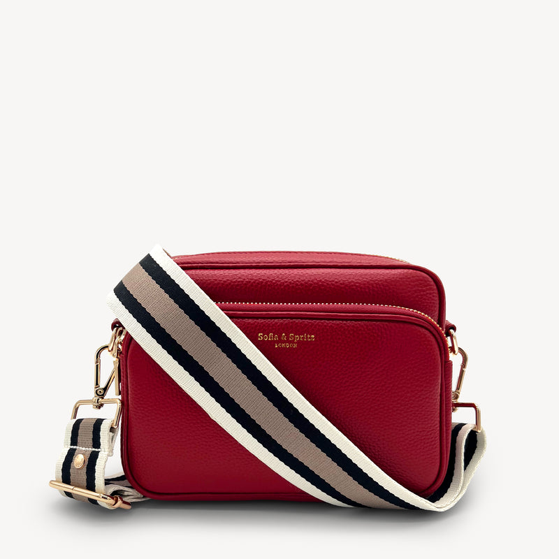 Black, Stone & Tan Stripe Strap