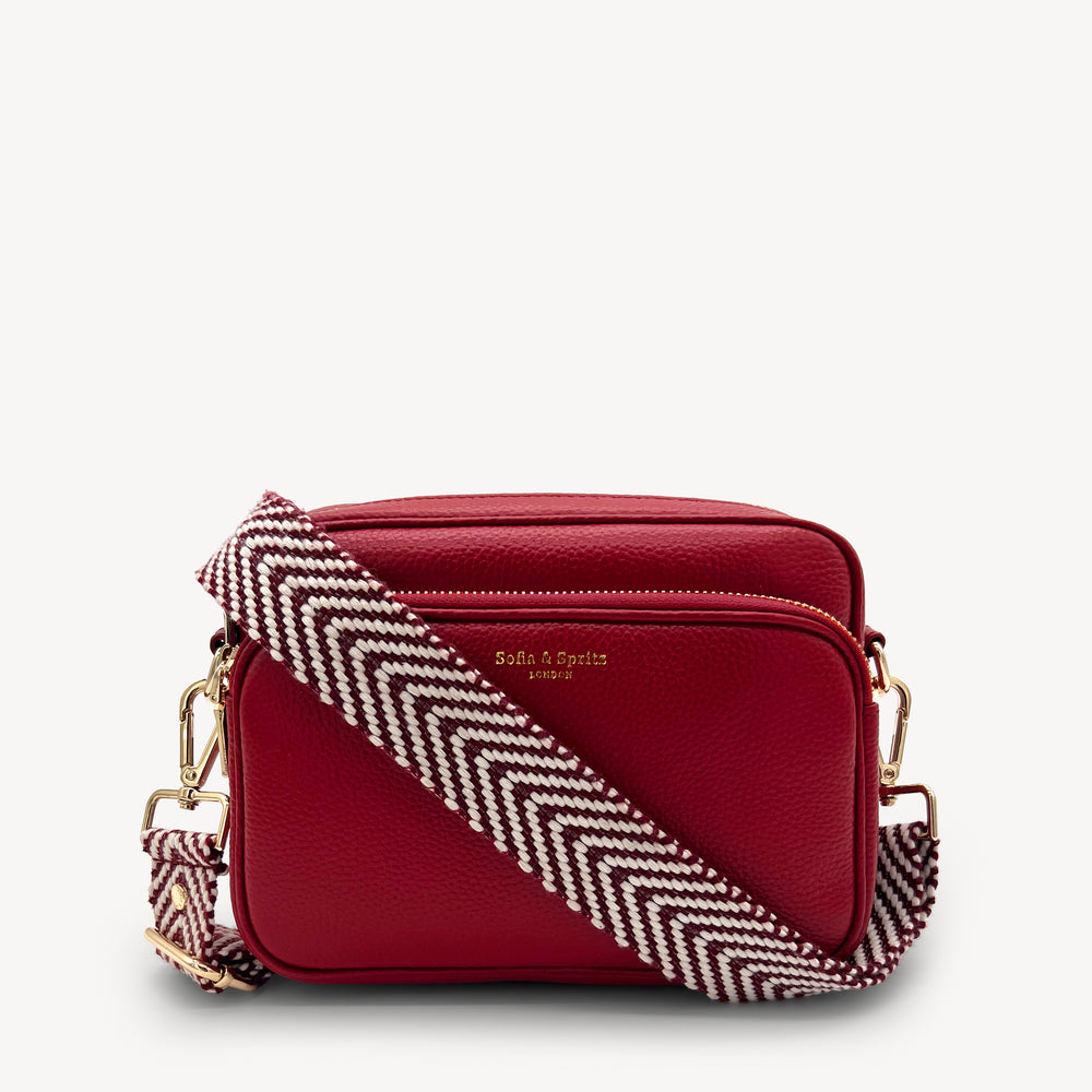 Burgundy & White Chevron Strap thumbnail-image-27