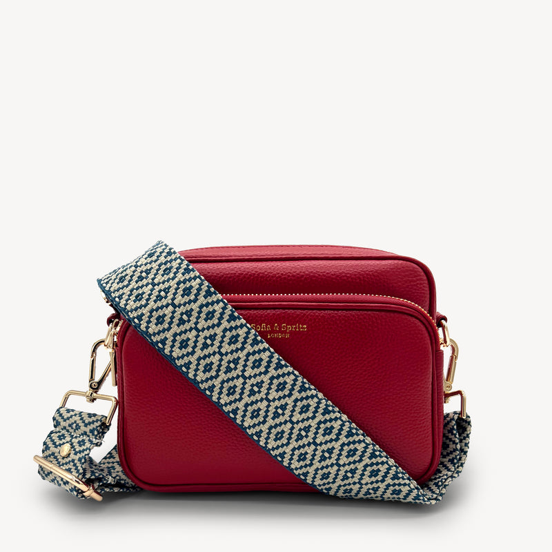 Blue & Stone Embroidered Strap