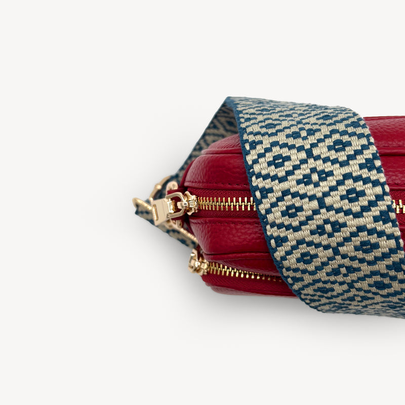 Blue & Stone Embroidered Strap