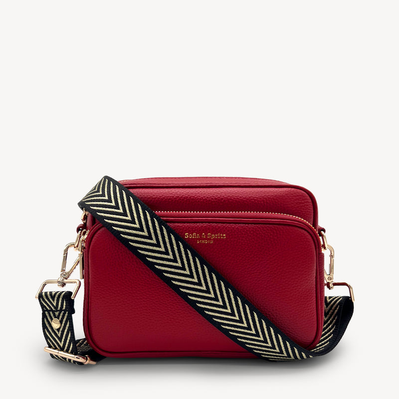 Black & Gold Chevron Strap