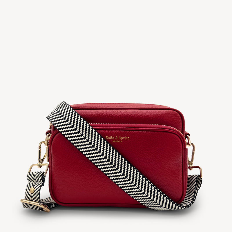 Black & White Chevron Strap