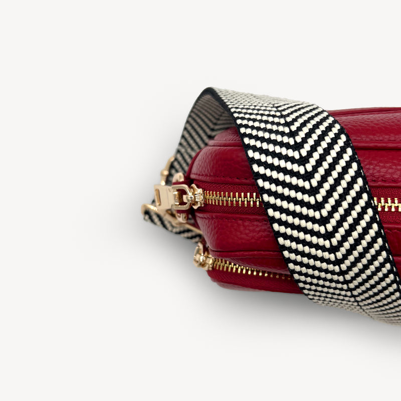 Black & White Chevron Strap