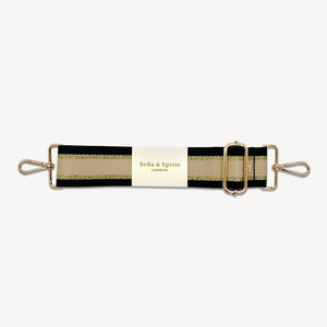 Black, Beige & Gold Stripe Strap thumbnail-image-2