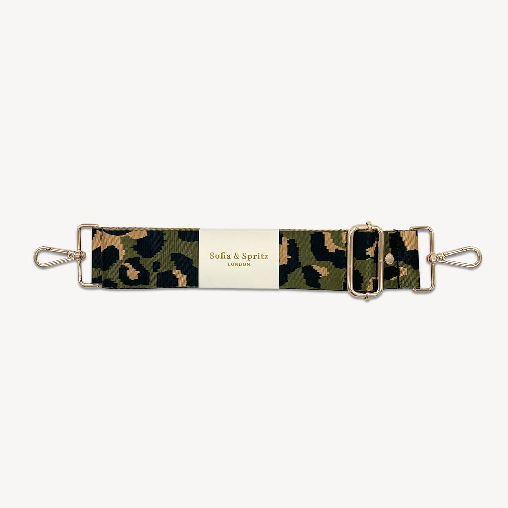 Olive Green & Gold Leopard Strap thumbnail-image-2