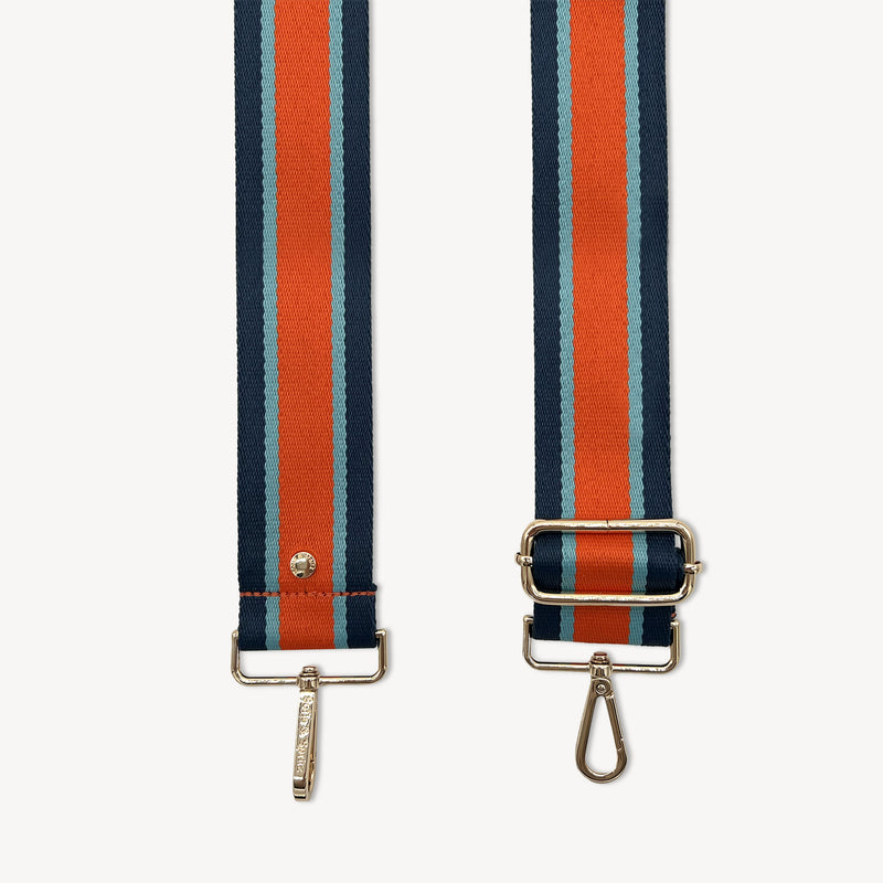 Orange & Navy Stripe Strap