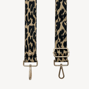 Black & Beige Leopard Strap