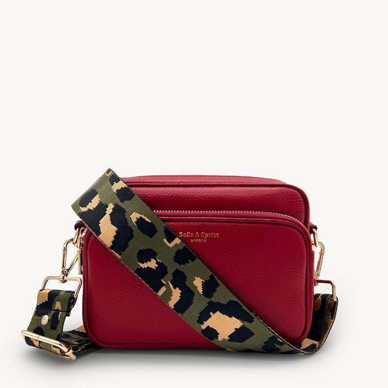 Grey & Gold Leopard Strap