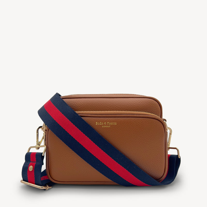 Navy & Red Stripe Strap
