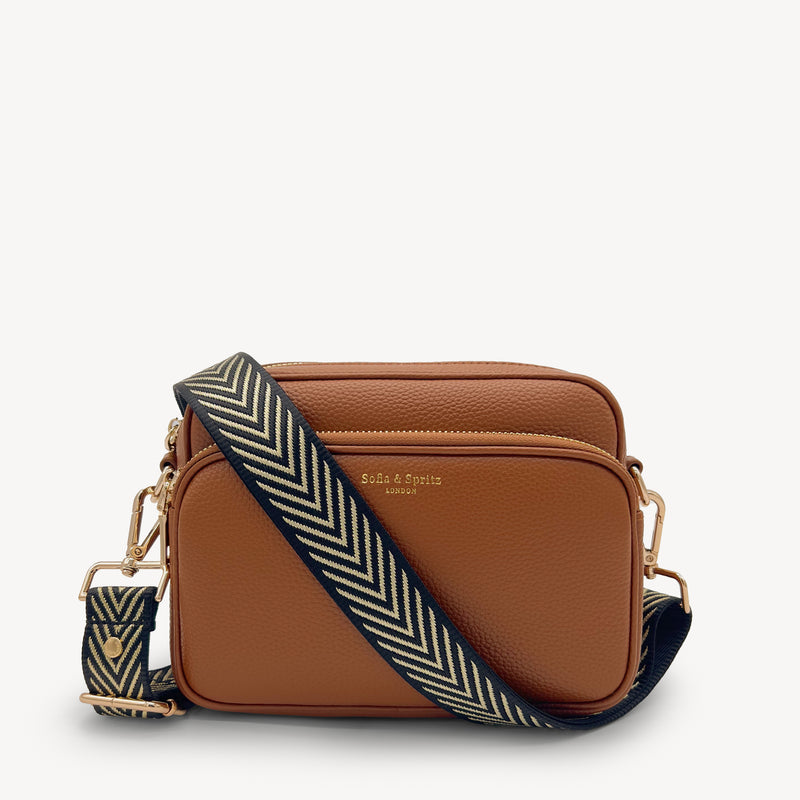 Black & Gold Chevron Strap