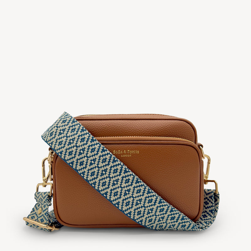 Blue & Stone Embroidered Strap