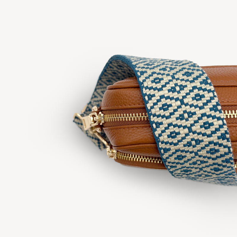 Blue & Stone Embroidered Strap