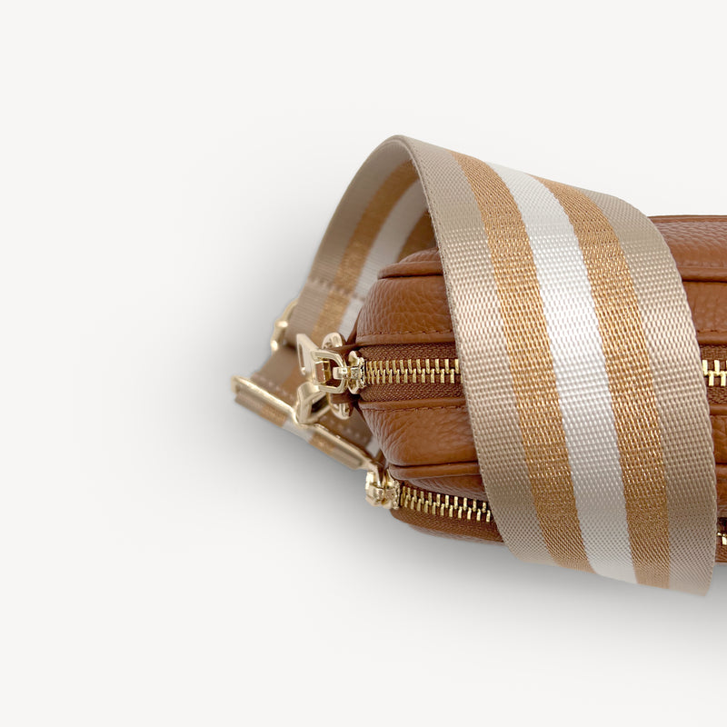 Champagne & Rose Gold Stripe Strap