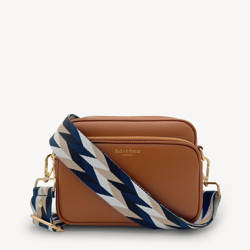 Navy & White Mosaic Strap