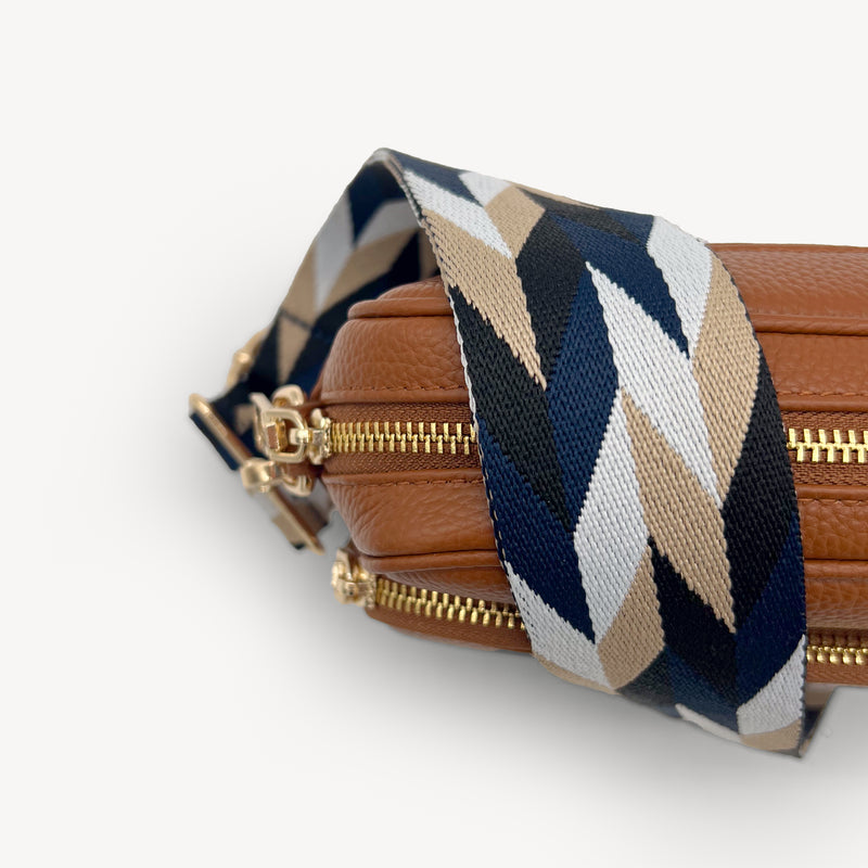 Navy & White Mosaic Strap