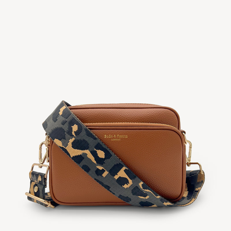 Grey & Gold Leopard Strap