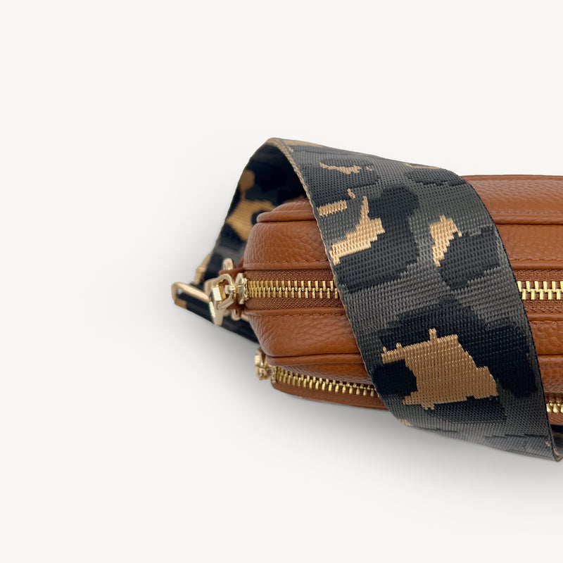 Grey & Gold Leopard Strap