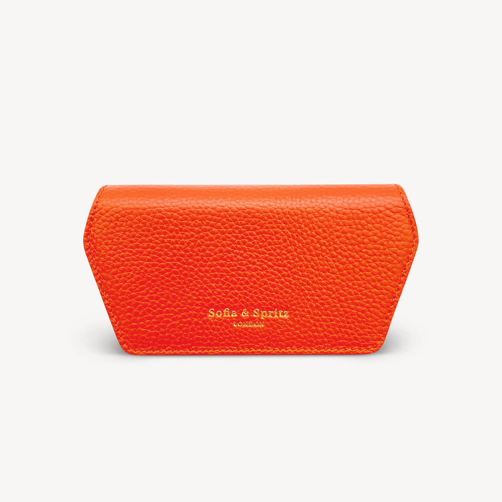 Slim Leather Glasses Case - Orange thumbnail-image-2