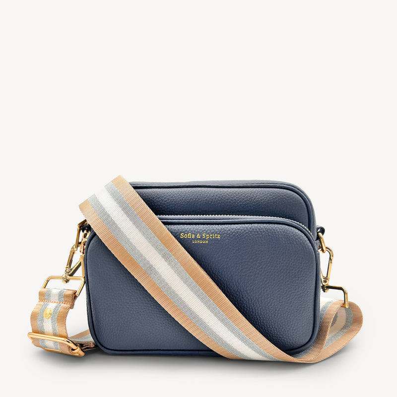 Champagne & Silver Stripe Strap